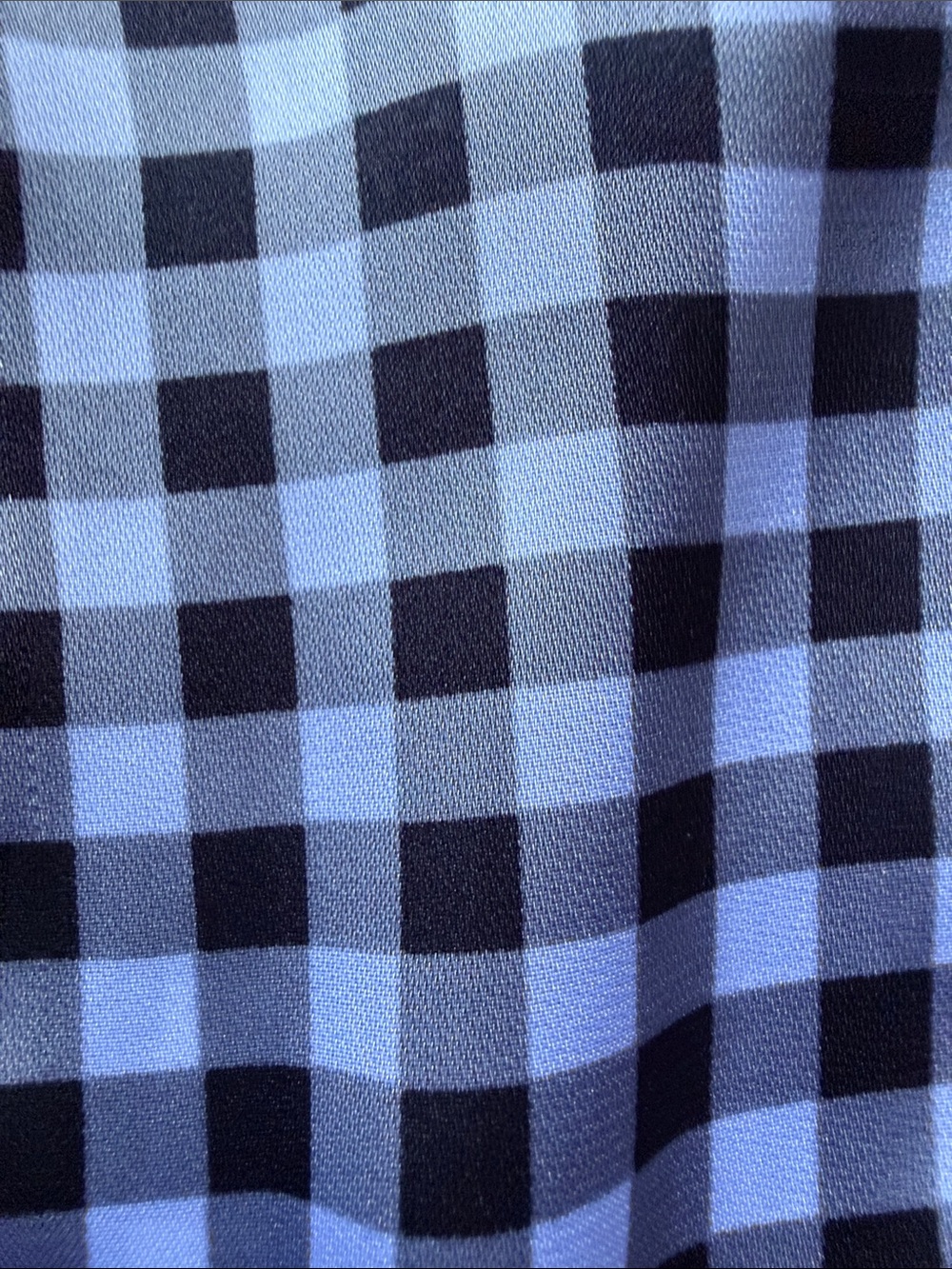 White House Black Market Black & White Gingham Button-Down Shirt - Picture 6 of 8